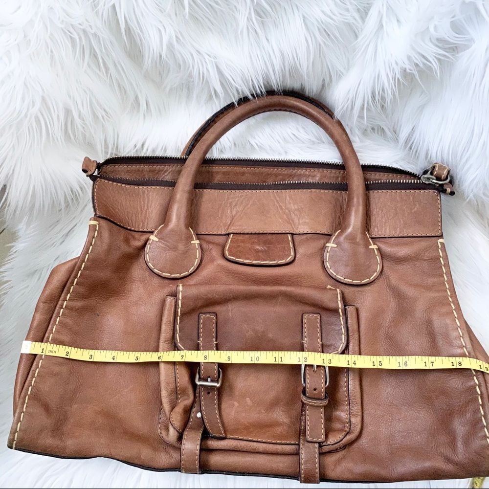 Chloe’ whiskey Edith satchel leather bag - Picture 9 of 15